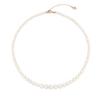 [Rosemont] Silver Pearl Necklace Rc0394