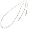Shop Glasses Mask Figaro Metal Made In Silver [Jewelry M] Chain, Chain, Chain, Necklace, Women's, Simple, Hypoallergenic, Japan, Mng03,