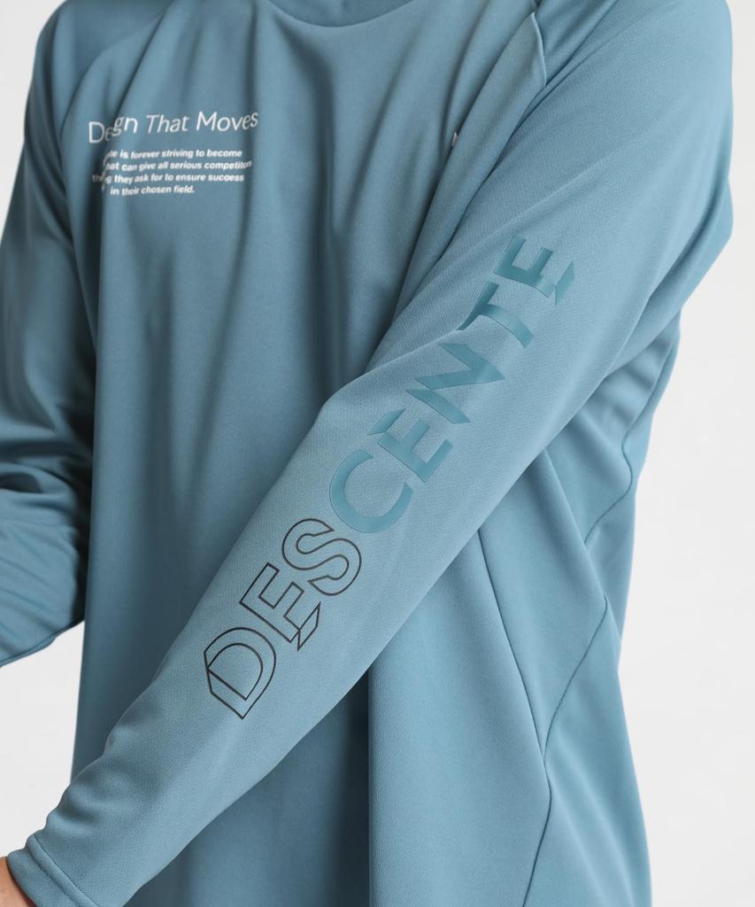 DESCENTE Long Sleeve Volleyball Easy Arm Flying Yuki Blue T-Shirt, Movement, Receive, Ishikawa,
