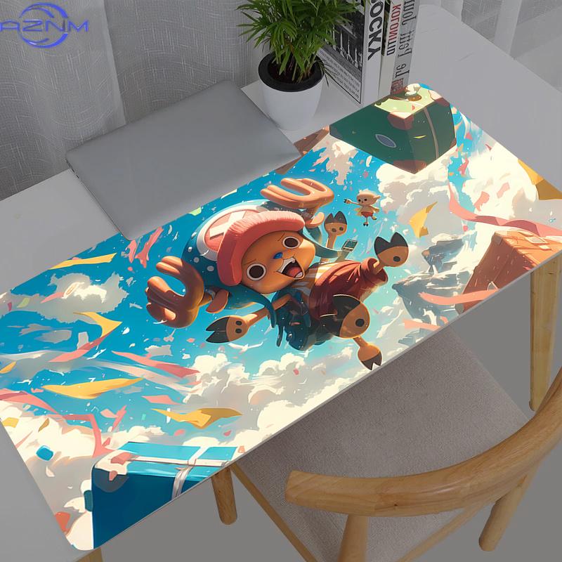 Large Mouse Pad One Piece Chopper Carpet Laptop Pc Gamer Keyboard Mat Xxl Mousepad Edge White Tassel Rubber Table Mat