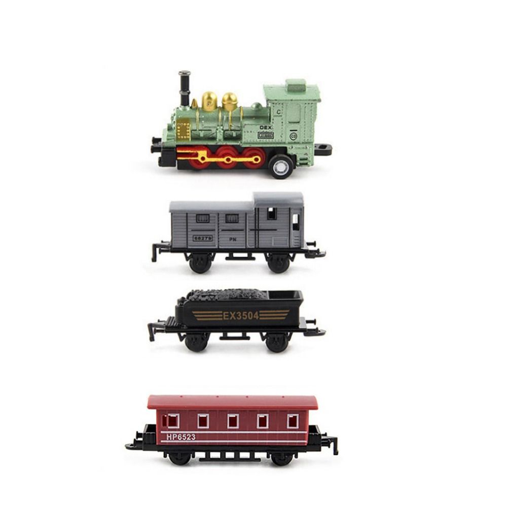 Pull-back Pull Back Model Train Miniature Simulation Train Toy  Birthday Gift