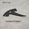 UBLM4 3D ABS Car Front Head Hood Emblem Rear Trunk Badge Sticker For Tesla Model 3 Model Y Replacement Decoration Decals Accessories