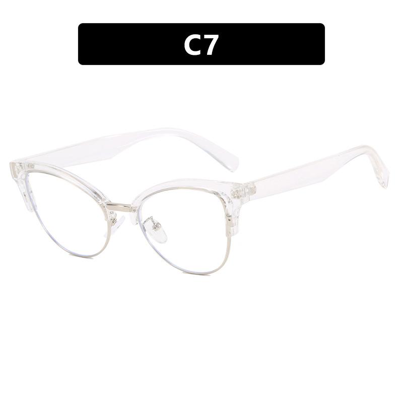 Женские очки с защитой от синего света, модные индивидуальные очки в стиле ретро, ​​простые очки без оправы, мужские студенческие деловые очки для поездок на работу