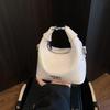 Портативная сумка-пельмень с бантом женская корейская версия ins трендовая модная сумка через плечо 2025 новая простая и универсальная женская сумка