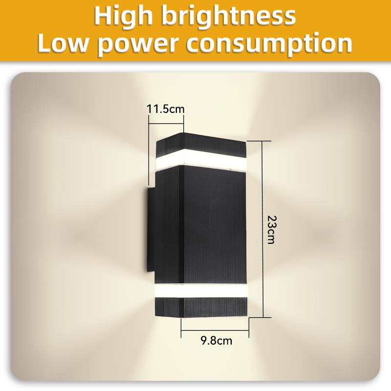 E27 светодиодные настенные светильники, сменные лампы, настенные светильники, лестницы, освещение спальни, коридора, IP44, водонепроницаемая наружная лампа для крыльца, домашний декор