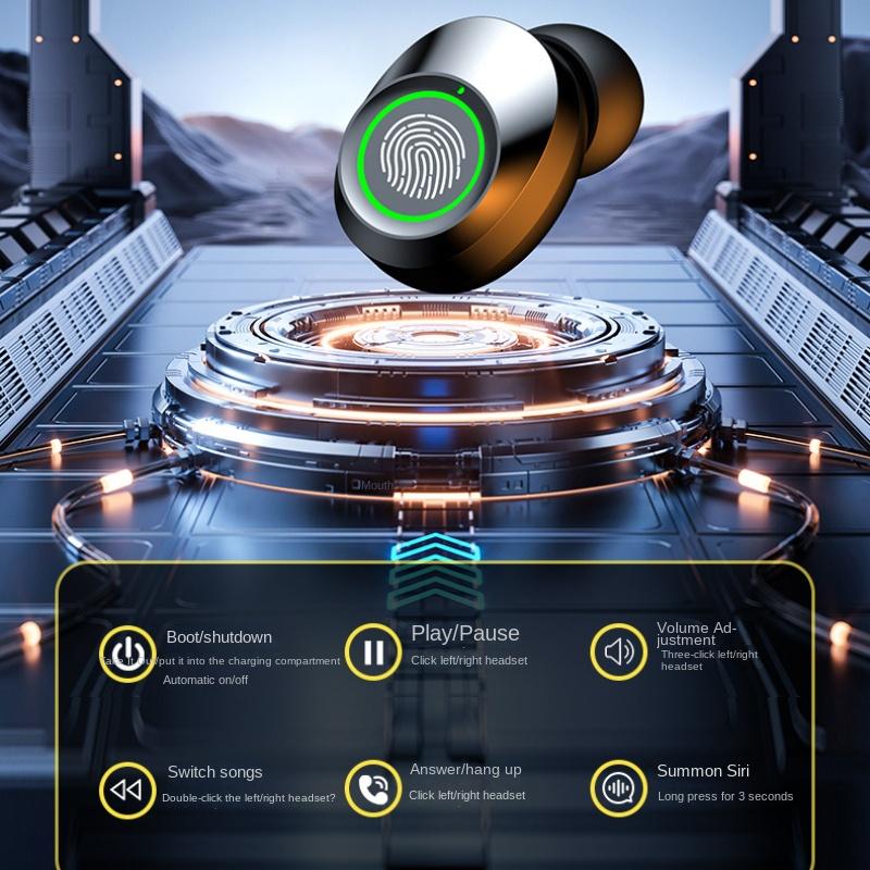 Wireless Bluetooth Headset TWS Large Screen Large -scale In-ear Sports Bluetooth Headset