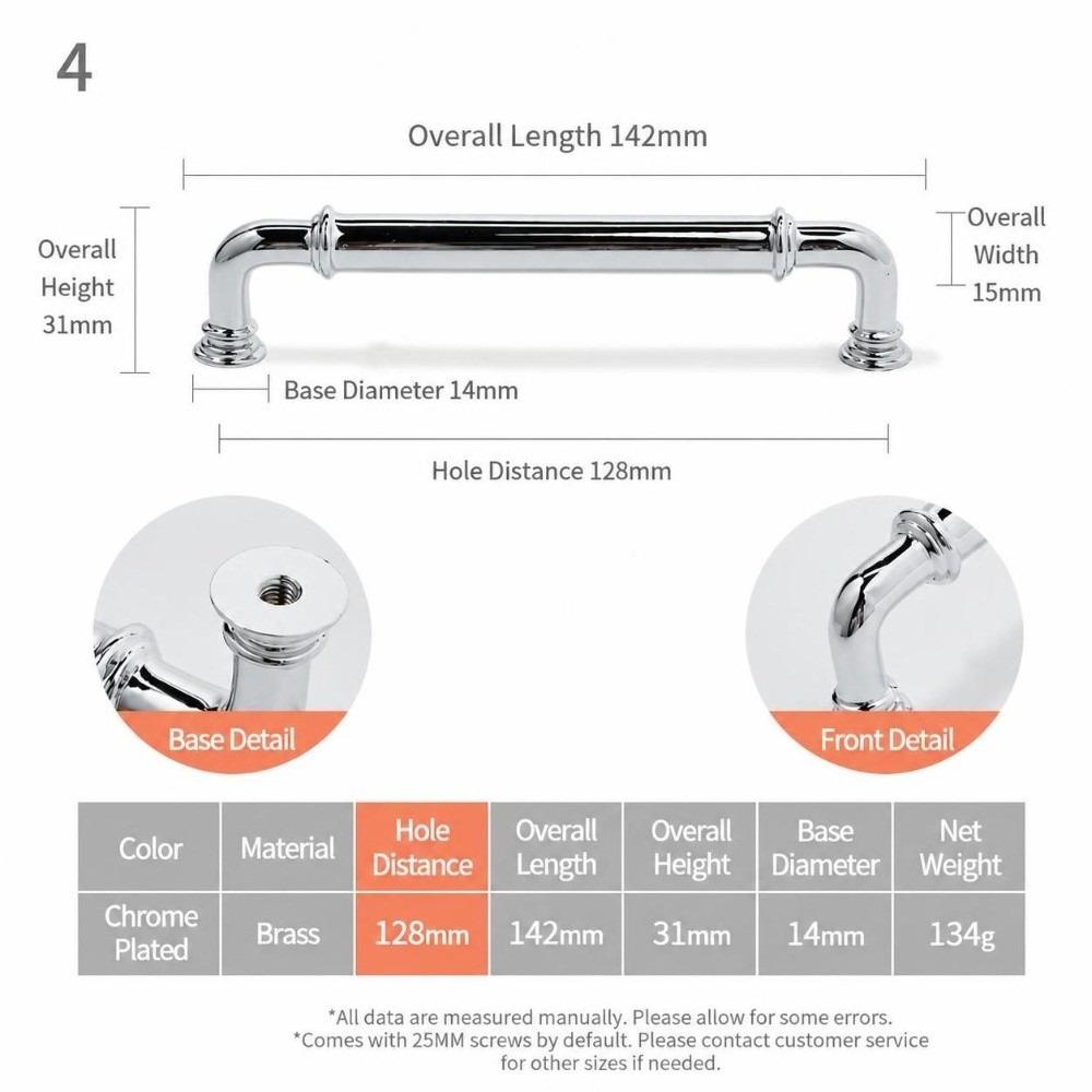 Anti Rust Brass Cabinet Pulls Polished Cabinet Knob Hardware Drawer Handles Furniture Cabinets