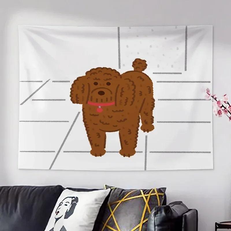 Милый мультфильм котик декоративный гобелен для дома настенный декоративный гобелен для гостиной офиса