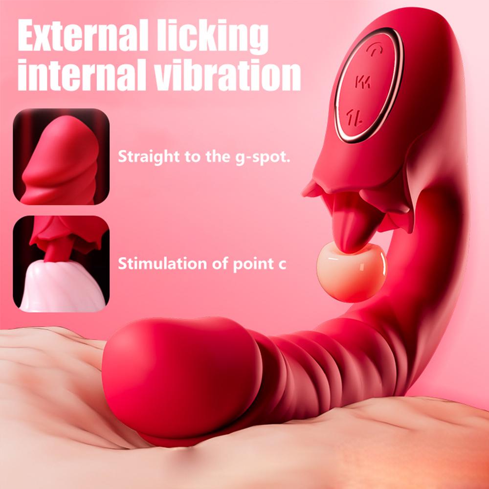 Вибратор для клитора, лизания языка для женщин, реалистичный фаллоимитатор, вибратор, стимулятор точки G, пары, игры для женщин, вагина, клитор, минет, оральный стимулятор клитора