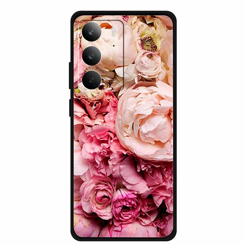 Чехол для телефона из ТПУ для Realme C75 C75X 4G Мягкие силиконовые чехлы Задняя крышка с мультяшными узорами Funda C 75 RMX3941 Модный роскошный бампер