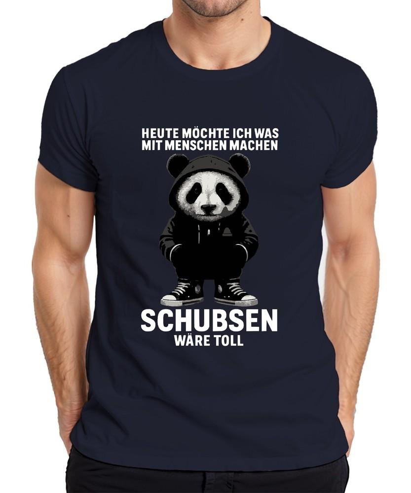 Today I Want To Do Something With People Panda Sarcastic Funny Unisexs Tshirt