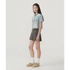 Covernat Early Autumn Button-Down Casual Simple Denim Short Sleeve Shirt Women shirts Light-Blue CO2502SS77LB