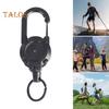 2 шт. прочный выдвижной брелок для ключей держатель значка многофункциональный инструмент карабин зажим ключи значки тактическая катушка удостоверения личности с выдвижным шнуром