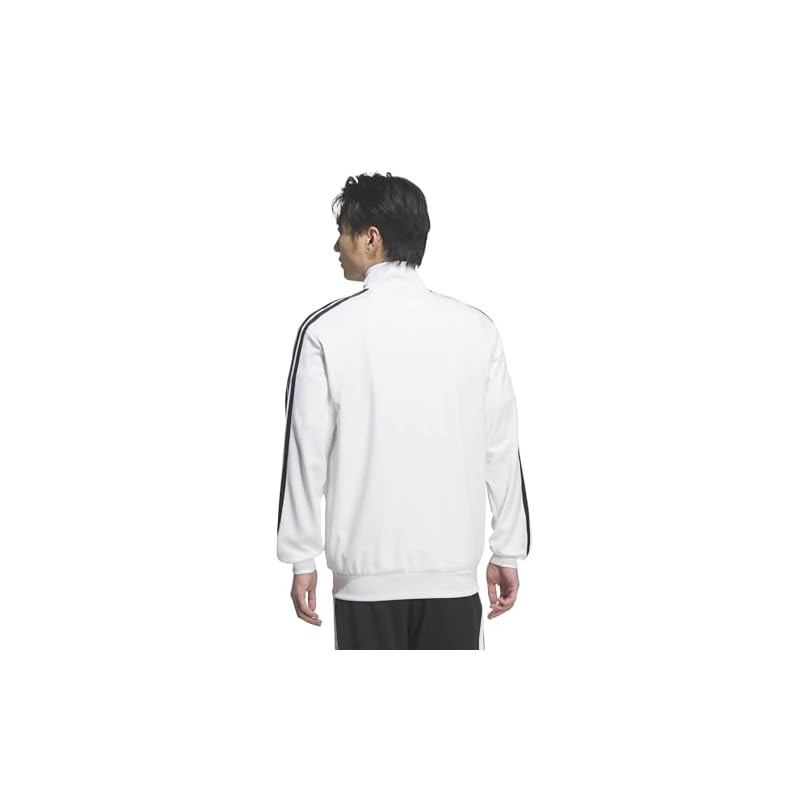 Adidas Тренировочная кофта Must Haves с 3 полосками Мужская DH100 Белый (KR6431) M