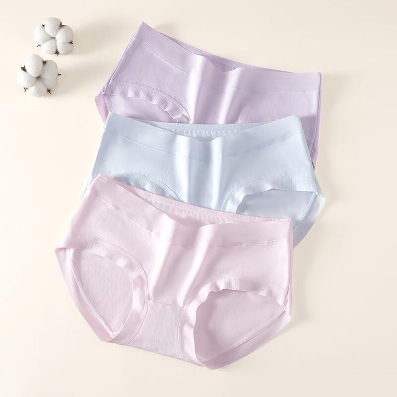 Fenteng Women's Antibacterial Cotton Briefs 3-Pack