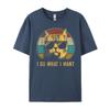 Cat Themed For Unisex Funny I Do What I Want Cat T-Shirts Cheap Large Size Wholesale Tshirts 100 Pcs Unisex Tshirt Creative
