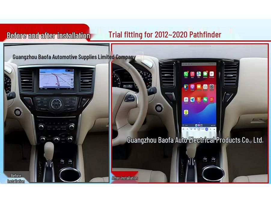 12-20 Nissan Pathfinder Android Navigation System with Large Screen Center Console