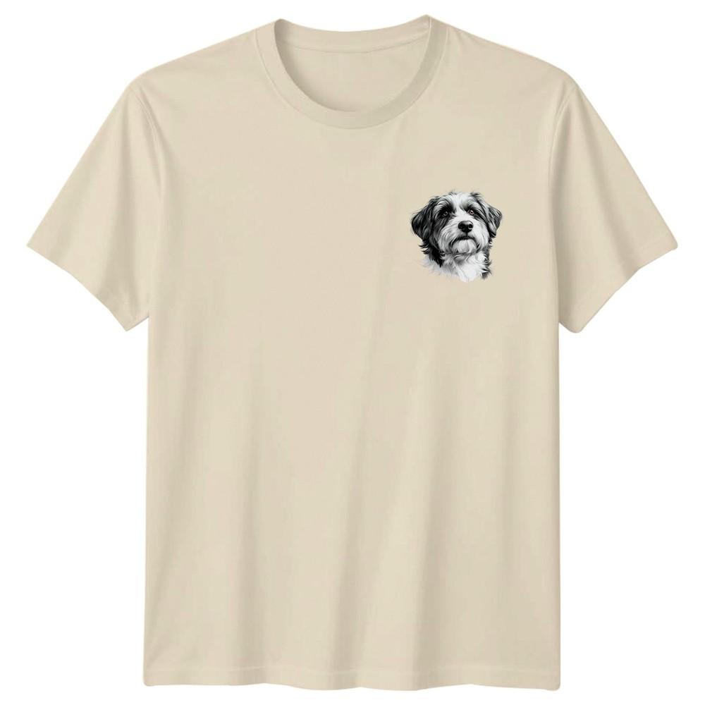 Shih Tzu Dog Portrait Animals Unisex TShirt Unisexs Unisexs Graphic Tee
