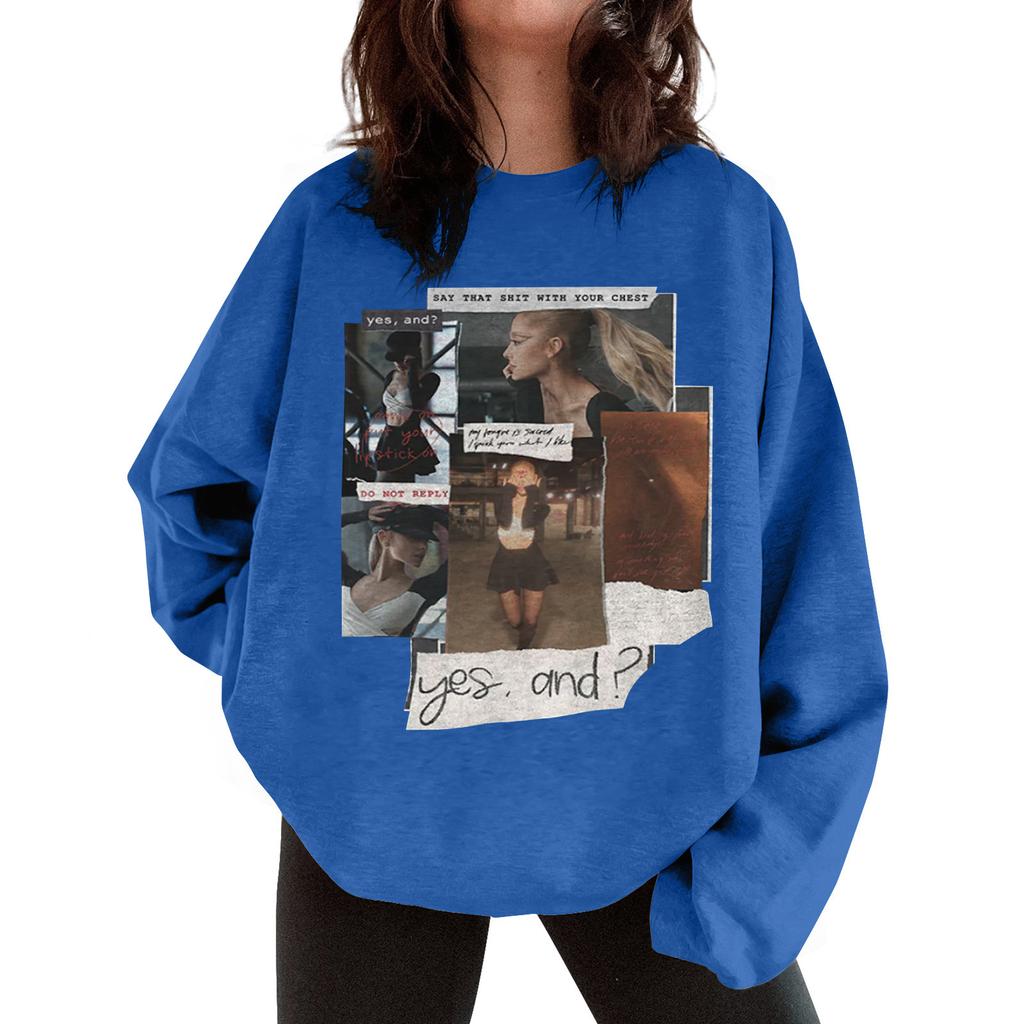 Женская свободная толстовка с капюшоном с принтом, повседневная модная спортивная толстовка