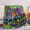 acid transportation vehicles Print Flannel Blanket,High quality Comfortable for All Seasons,Home Decor,Warmth and Comfort,Perfect for Christmas Gifts