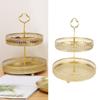 Double Layer Storage Tray Anti slip Base Fruit Plate Space Saving PastryTray  Party Decoration