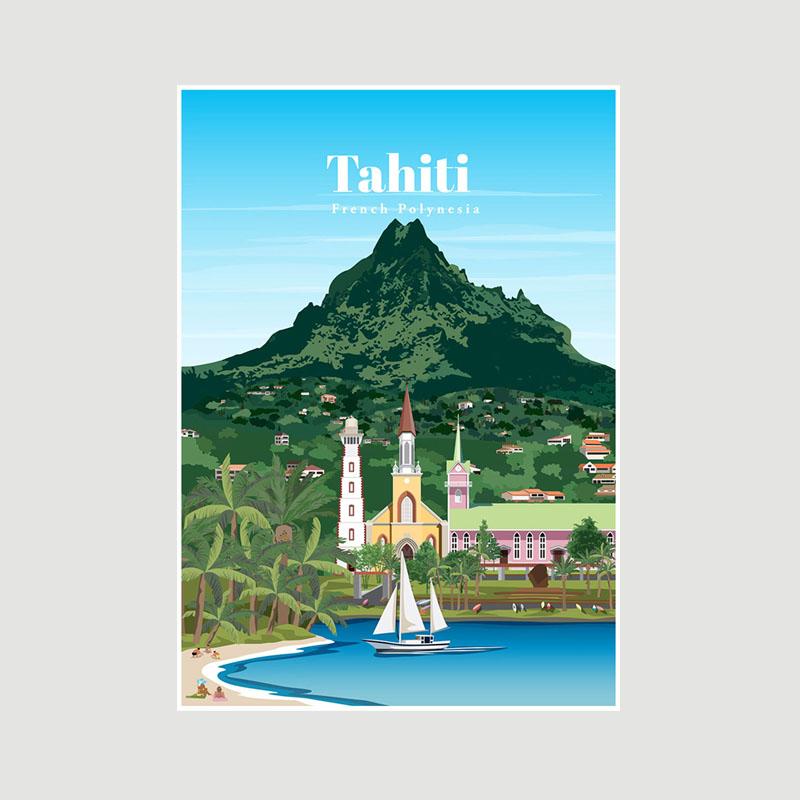 White Paper Cartoon City Landscape Poster Mural London Paris Travel Cities Prints Bedroom Decoration Painting Funny Abstract Wall Art Decor