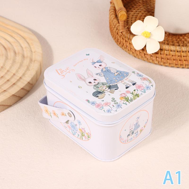 1 шт., винтажная маленькая жестяная металлическая коробка для хранения конфет, подарочная коробка для печенья, небольшой органайзер для хранения мелочей