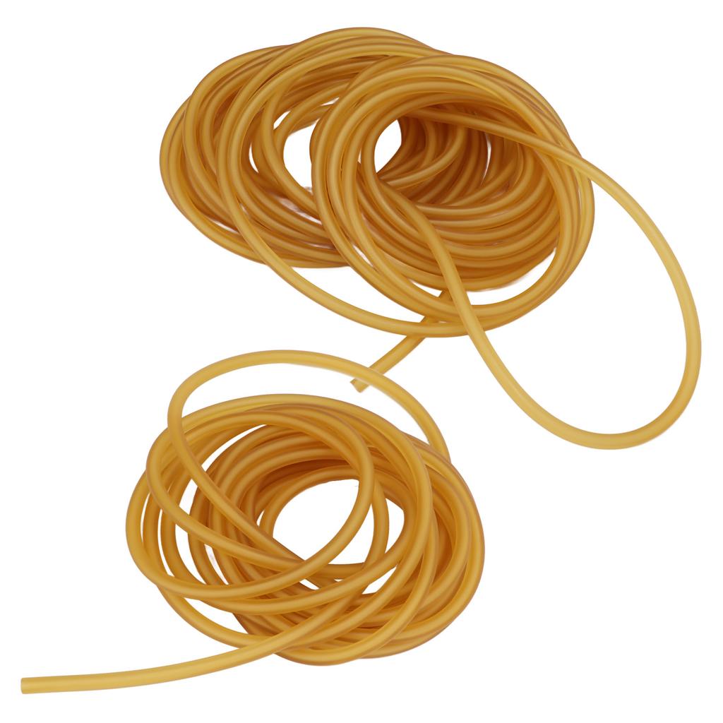 Латексная резинка, желтая высокоэластичная трубка из натурального каучука для рогаток, выполнения фитнес-упражнений