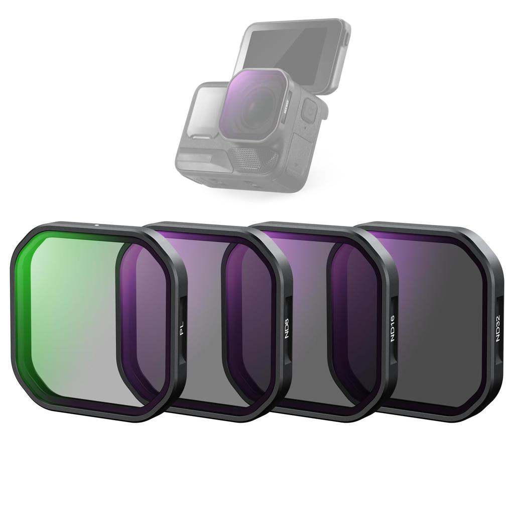 Набор фильтров NEEWER ND для Insta360 ACE, 4 шт., поляризационный фильтр нейтральной плотности для объектива экшн-камеры Snap-on PRO, фильтр PL/ND8/ND16/ND32, фильтр,