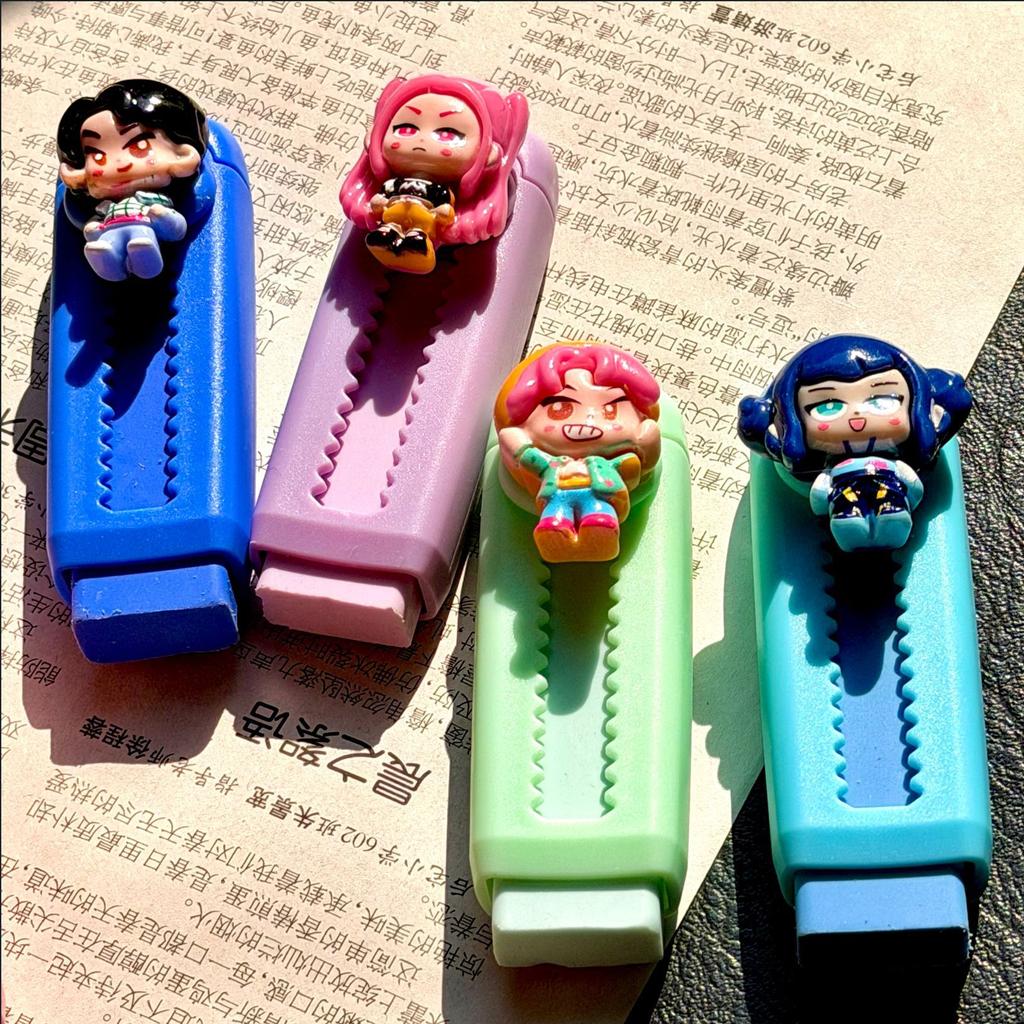 Cute Demon Hunters Push-Pull Eraser | Girly Student Stationery & Small Gift