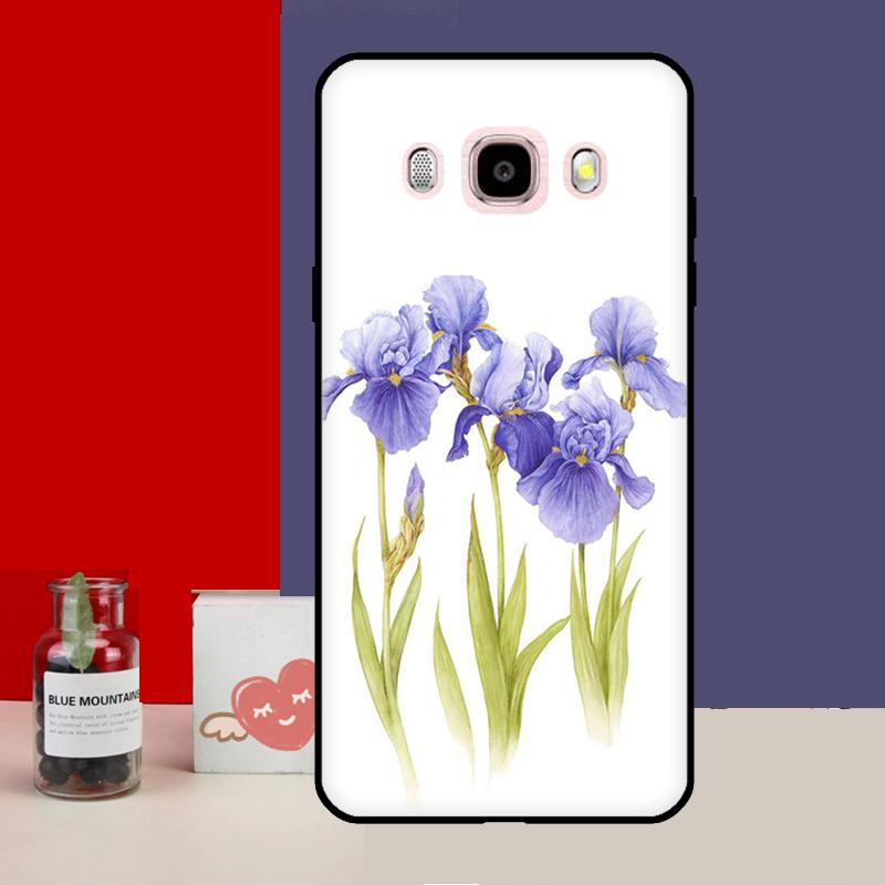 Чехол Blue Iris Flower для Samsung Galaxy J4 J6 Plus 2018 J8 A6 A7 A8 A9 J1 A3 A5 2016 J3 J5 J7 2017