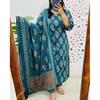 Indian Pakistani Top Tunic Kurti Pant Dupatta Set Party Wear Women Salwar Suit VF-20243a