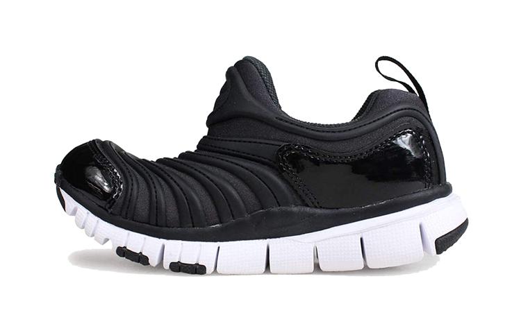 Nike Dynamo Free Slip-on Амортизация Дышащие Низкие Детские Lifestyle Кроссовки Черные Для Младенцев И Малышей 343738-013
