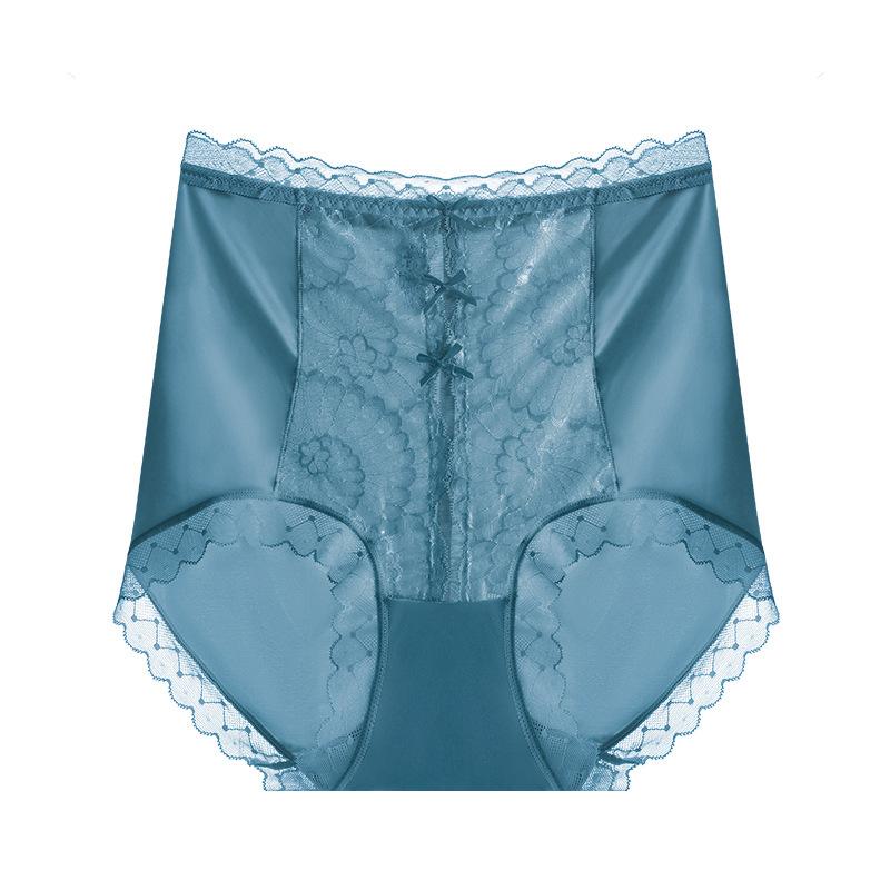 Женское нижнее белье с высокой талией, утягивающие ягодицы, легкие роскошные атласные трусы, бесшовные трусики из ледяного шелка Mulberry Silk Crotches