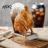 Жаропрочная подставка для мяса, стойка-жаровня для курицы в пивной банке, решетка для гриля BBQ из нержавеющей стали, вертикальная стойка, приготовление целой птицы, приготовление на открытом воздухе