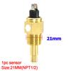 1 Piece Water Temperature Sensor 14mm 17mm 21mm Water Temp Sensor for Universal Engine Meter Sensor 1/4 NPT 3/8NPT 1/2NPT