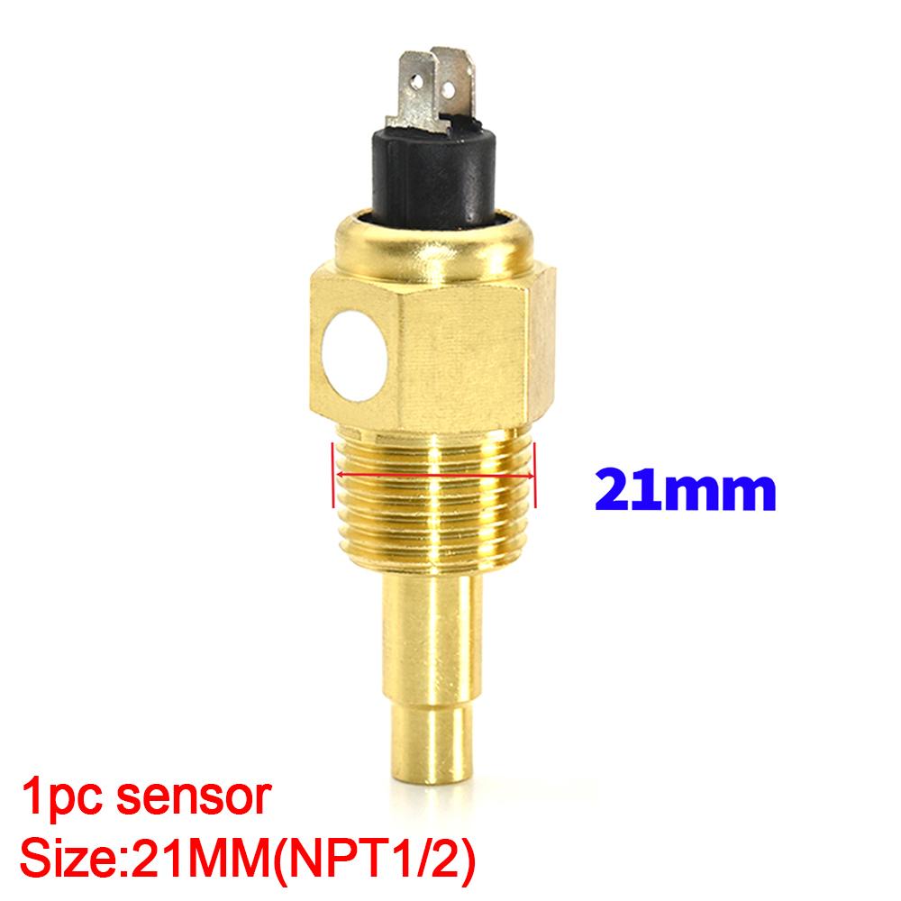 1 Piece Water Temperature Sensor 14mm 17mm 21mm Water Temp Sensor for Universal Engine Meter Sensor 1/4 NPT 3/8NPT 1/2NPT
