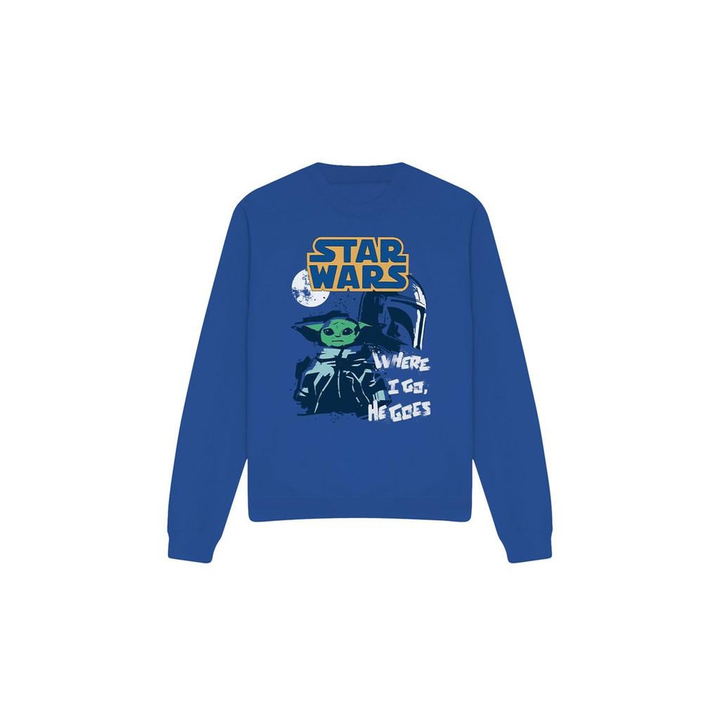 STAR WARS Unisex Adult Swipe Grogu Sweatshirt