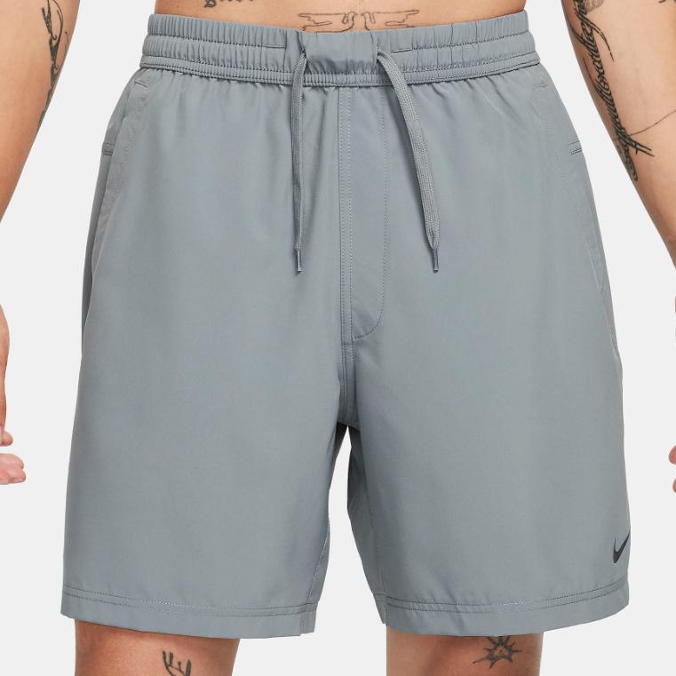 Nike Form Logo Solid Comfort Casual Shorts Men Bottoms Charcoal DV9857-084