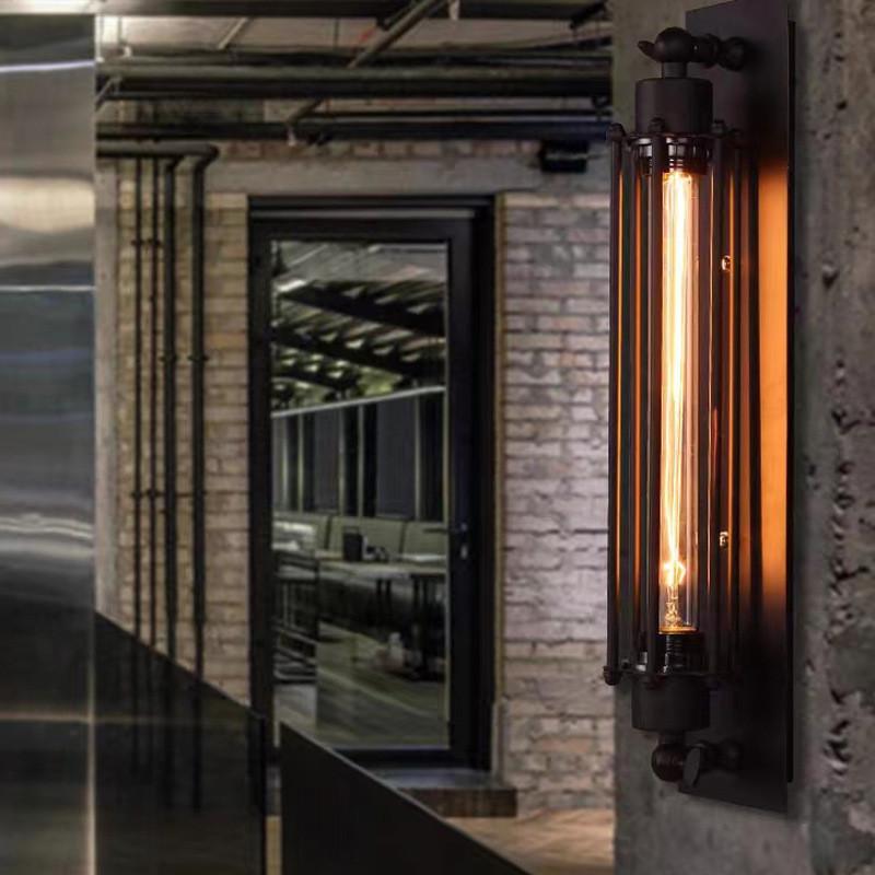 Антикварный металлический железный настенный бра светодиодный светильник для дома и улицы