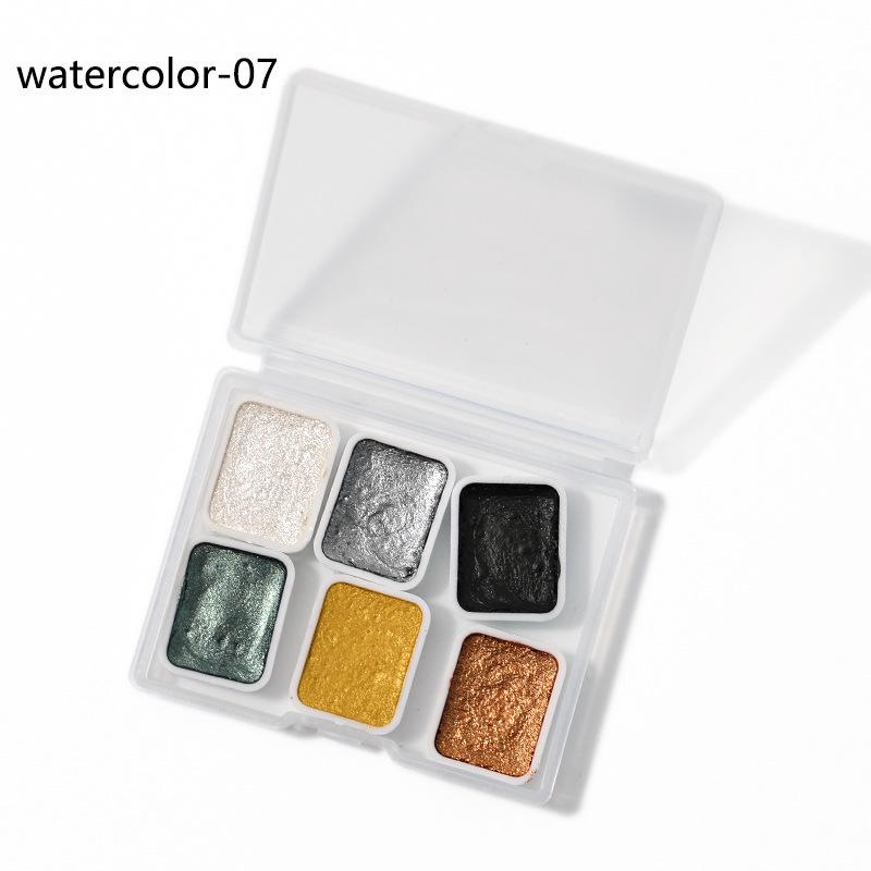 Перламутровые акварельные краски для нейл-арта - Металлический омбре и мраморные эффекты