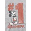 Disney Unisex Adult Number 1 Grandpa Mickey Mouse Sweatshirt