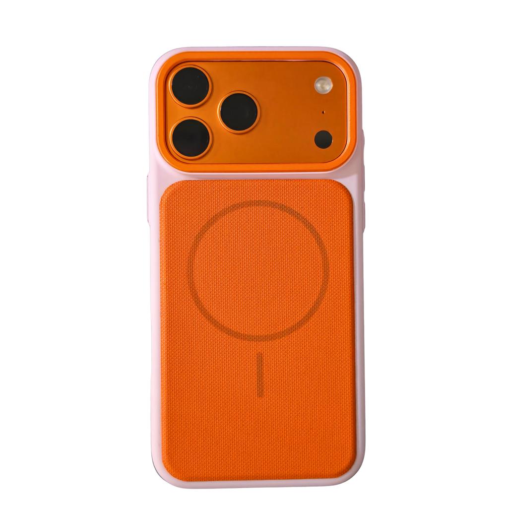 Модный оригинальный магнитный чехол TechWoven для телефона, подходит для iPhone 17 Promax 16 15 Pro Max, задняя крышка с окном для IC-карты и кнопкой-чипом