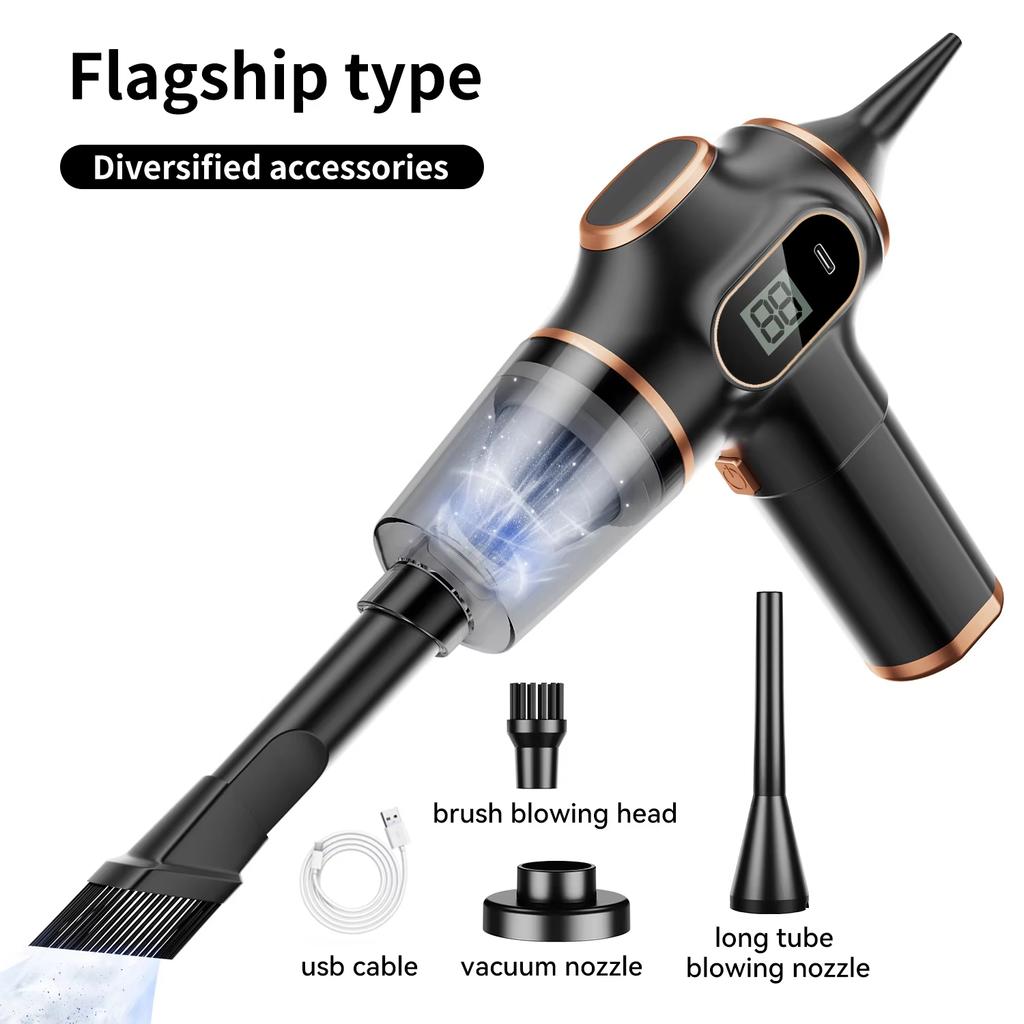 9500000Pa 5 In1 Wireless Vacuum Cleaner Powerful Wet Dry Dust Catcher USB Portable Handheld For Car Home Appliances Household