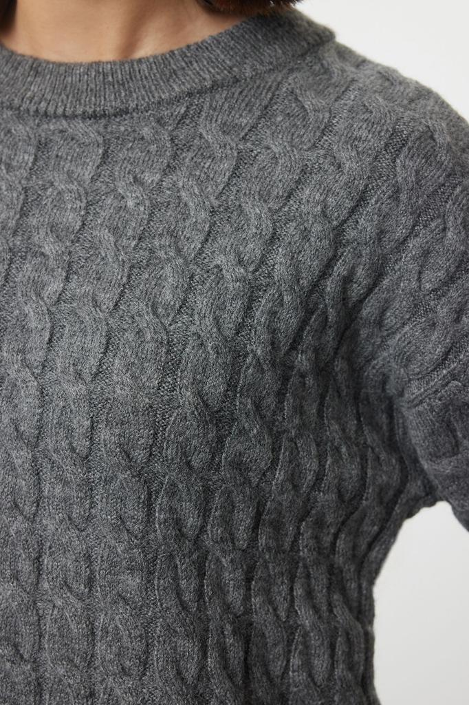 Женский элегантный свитер из норки, более экологичный базовый трикотажный свитер с мягкой текстурой