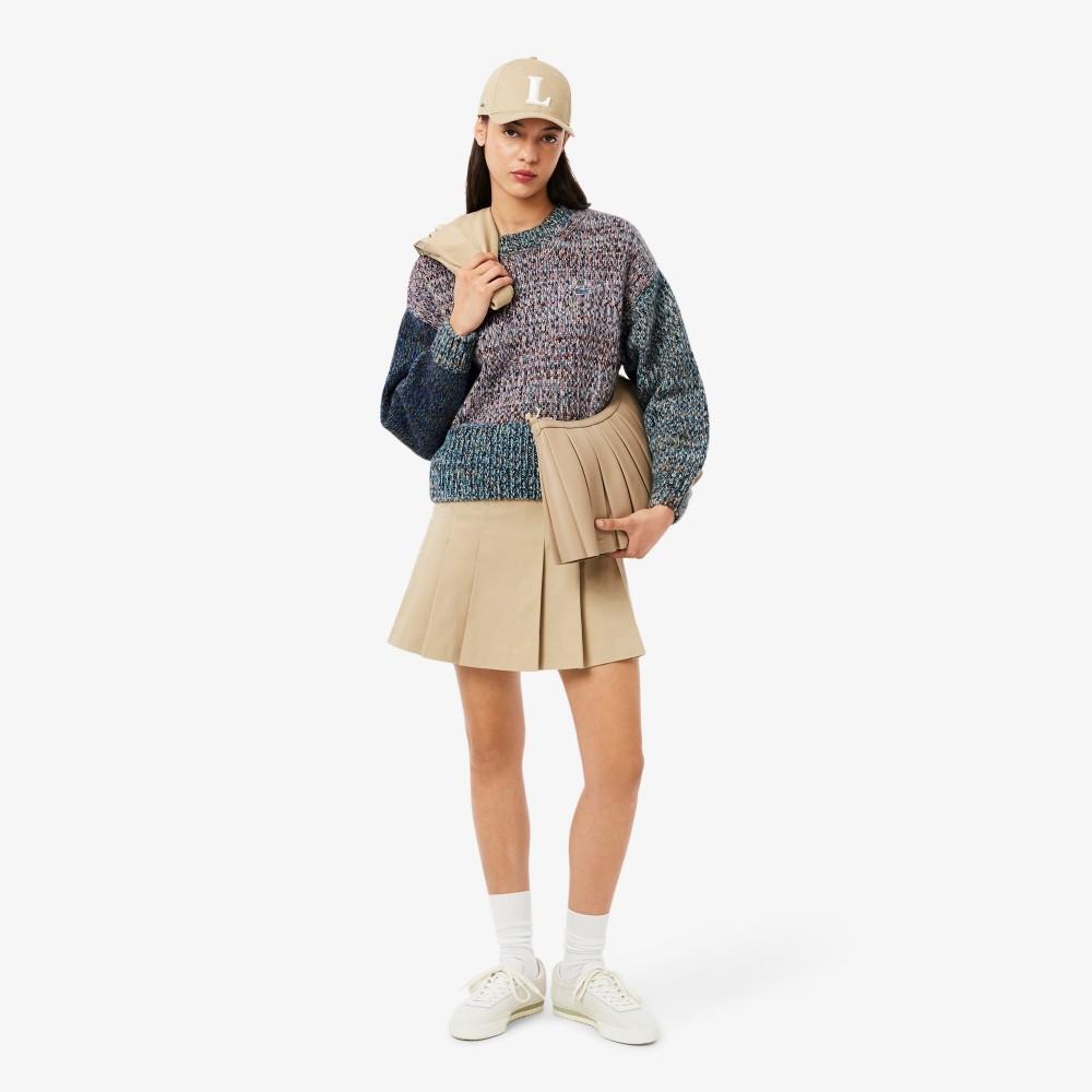 [lacoste] Women's Winter Cozy Color-Mix Sweater AF4008-55NKSE
