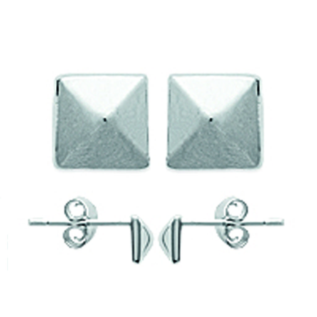 Les Trésors De Lily [I9769] - Silver 'Choreography' Earrings - 5x5 Mm
