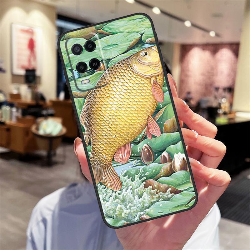 Рыболовный чехол для карпа для Oppo A94 A54 A40 A60 A80 A98 A78 A18 A38 A58 A16 A76 A96 A17 A77 A74 A57S A15 Чехол