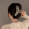 1PC Elegant Metal Rhinestone Hair Claw Gold Color Hollow Geometry Hair Clips for Women Vintage Hairpin Hair Crab Hair Accessories
