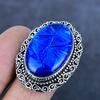 Blue Triplet Opal Handmade 925 Sterling Silver Jewelry Ring Size 9.5 e4S48